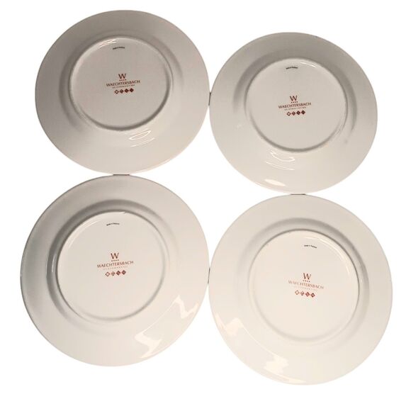 Waechtersbach Petal Power Salad Plates Petal Power Petunia Design Set of Four - Picture 2 of 13